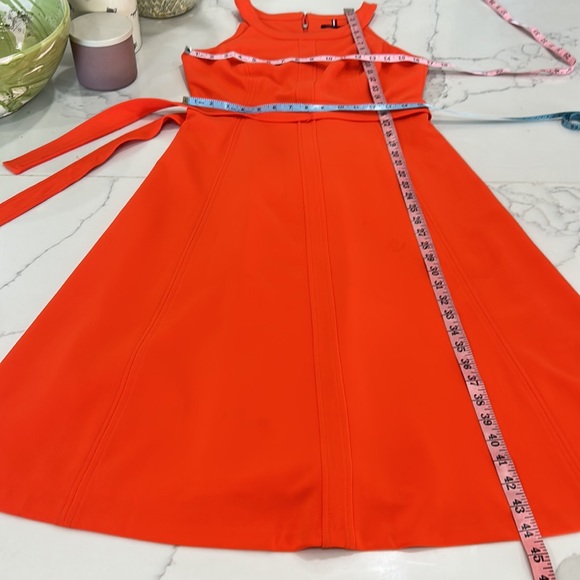 Tommy Hilfiger Orange Fit & Flare Dress L - Picture 9 of 10